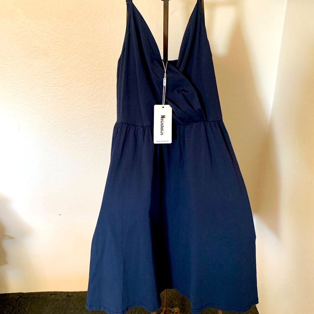 Summer Dress blue NewShows small